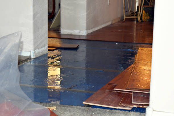 Professional Flood Damage Repair technician working in Badin, NC